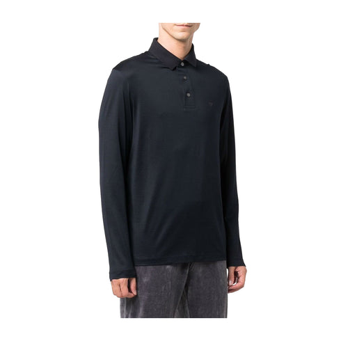 EMPORIO ARMANI Polo Polo Uomo in cotone e lyocell Blu A24 - EMPORIO ARMANI8N1F971JUVZ - 0920 - M - Francavilla Moda